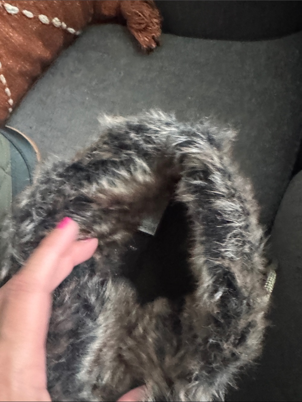 Columbia Women’s Sz 10 - Minx Shorty Army Green Winter Boots w/Faux Fur Collar - Picture 4 of 11